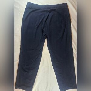 Basic Editions Womens Navy Blue Elastic Waist Athletic Sweatpants Size XL